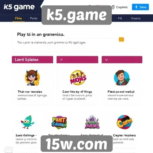 Análise das principais funcionalidades do site k5.game